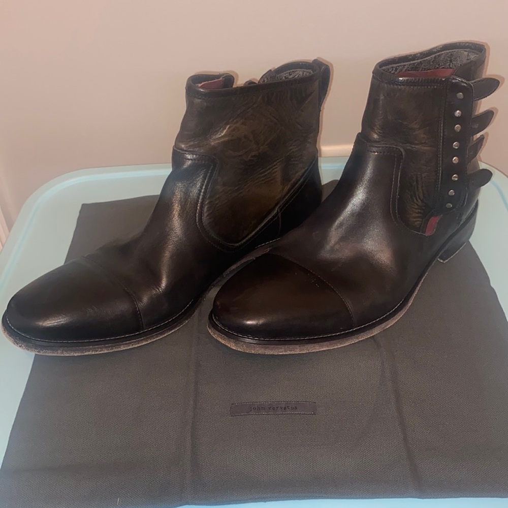 John Varvatos Fleetwood Multi-Prong Boots- size 10